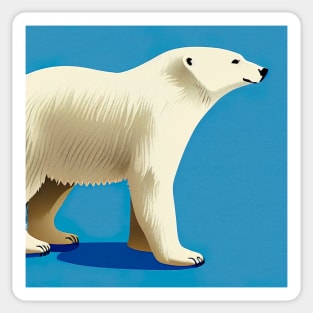 Polar bear walking Sticker